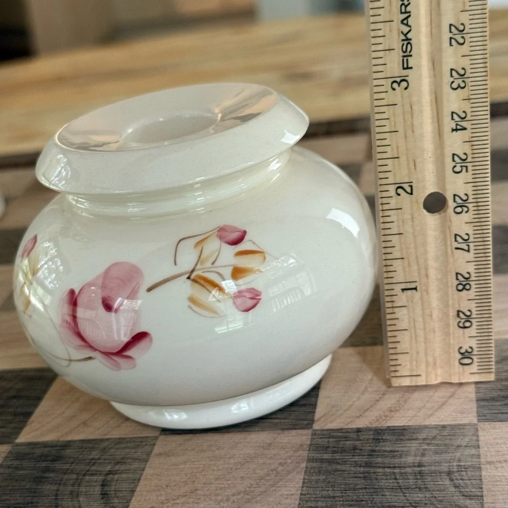 Vintage Floral Hand Painted Ceramic Taper Candle Holder Lasting Products